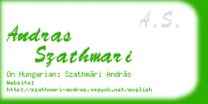 andras szathmari business card